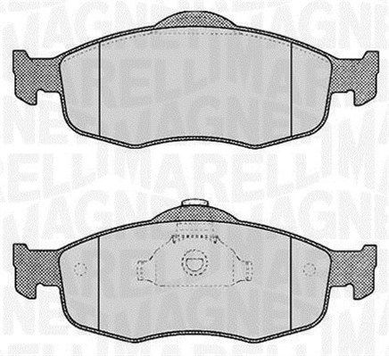 MAGNETI MARELLI stabdžių trinkelių rinkinys, diskinis stabdys 363916060245